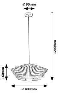 Rabalux 72150 - Пендел RAVEN 1xE27/6W/230V