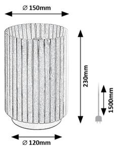 Rabalux 74212 - Настолна лампа RAVEN 1xE27/6W/230V