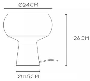 Lucide 05540/01/33 - Настолна лампа FARRIS 1xE27/25W/230V зелен