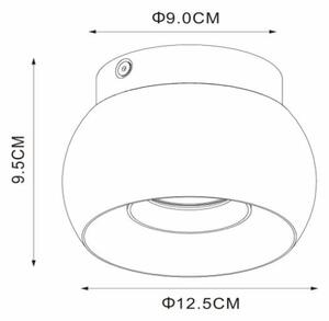 Lucide 09941/01/30 - Плафон TORBEN 1xGU10/50W/230V Ø 12,5 см черен