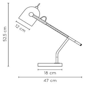 Lucide 05627/01/30 - Настолна лампа WAYLON 1xE27/25W/230V черен