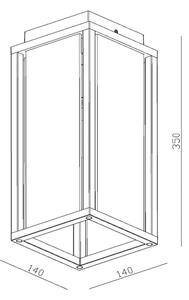 Lucide 27105/01/30- Екстериорен аплик LAURENS 1xE27/15W/230V IP54 черен