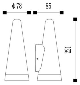 Lucide 27803/01/29- Екстериорен аплик WIZARD 1xGU10/35W/230V IP54 черен