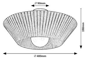 Rabalux 71248 - Плафон RAVEN 1xE27/6W/230V