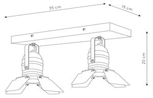 Lucide 17997/02/66 - Спот PICTO 2xGU10/35W/230V розов