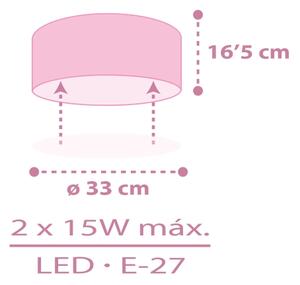 Dalber 42496 - Детска плафониера FAIRY DREAMS 2xE27/15W/230V