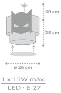 Dalber 61802 - Детски полилей DARK HERO 1xE27/15W/230V