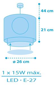 Dalber 60652 - Детски полилей ПИРАТ ISLAND 1xE27/15W/230V