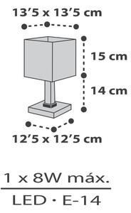 Dalber 63371 - Детска малка лампа LITTLE PIXEL 1xE14/8W/230V