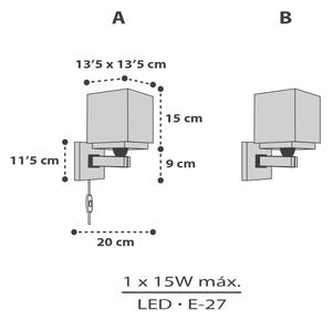 Dalber 63379 - Детски аплик LITTLE PIXEL 1xE27/15W/230V