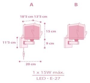 Dalber 64489 - Детски аплик LITTLE FRIENDS 1xE27/15W/230V