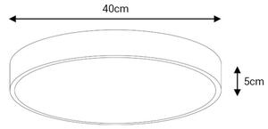 LED Плафониера FELIZ LED/40W/230V 4000K Ø 40 см черен