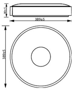 Philips - LED Димируем плафон COINER LED/24W/230V 4000K бял