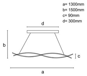 LED Димируем пендел LED/80W/230V 3000-6500K + дистанционно управление