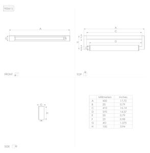 Eglo 900615 - LED Лампа за огледало в баня GEMILIANA LED/8,9W/230V IP44