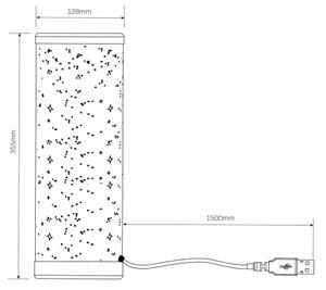 LED RGBW регулируема настолна лампа STELLA MINI LED/5W/5V с DO