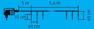 LED Екстериорни коледни лампички 360xLED 10,6 м IP44 студено бял