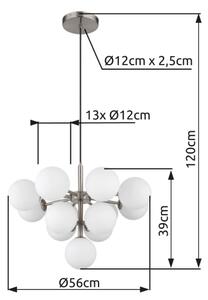 Globo 56143-13N - Пендел GRAPPY 13xG9/5W/230V