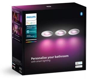 Philips-К-кт 3x LED RGBW Димируема лампа за баня Hue XAMENTO 1xGU10/4,2W IP44