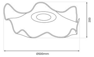 LED Плафониера LARGO LED/16W/230V златист