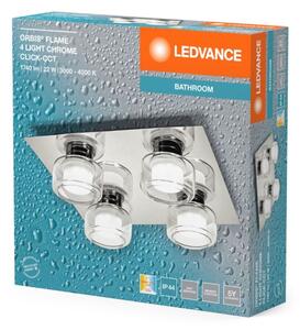 Ledvance -LED Плафон за баня ORBIS FLAME 4xLED/5,5W/230V IP44 хром