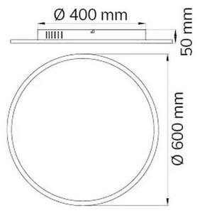 Wofi 9457.01.70.9600 - LED Димируем плафон LINOX LED/34W/230V + д.у