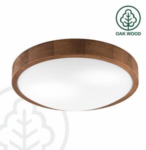 Brilagi - LED Плафон CARVALHO SLIM 2xE27/60W/230V дъб Ø 37 см