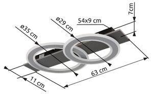 Globo 48034-40 - LED Плафониера JAYDEN LED/40W/230V