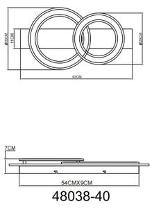 Globo 48038-40 - LED Плафониера JAYDEN LED/40W/230V