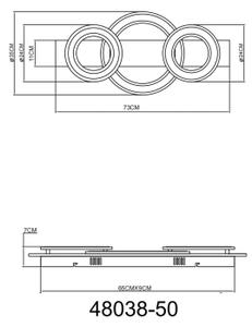 Globo 48038-50 - LED Плафониера JAYDEN LED/50W/230V