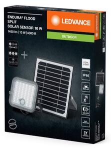 Ledvance - LED Соларен прожектор със сензор FLOOD SPLIT LED/10W/7,4V IP65 + д.у