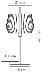 Nordlux - Настолна лампа DICTE 1xE14/40W/230V бежов/черен