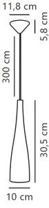 Nordlux - Пендел EMBLA 1xE27/40W/230V черен