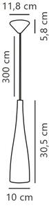 Nordlux - Пендел EMBLA 1xE27/40W/230V бял