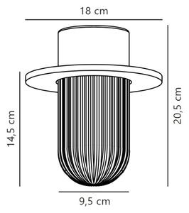 Nordlux - Екстериорна лампа за таван JANUKA 1xE27/60W/230V IP54 бял