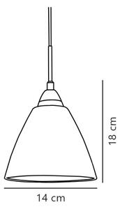 Nordlux - Пендел READ 1xE14/40W/230V