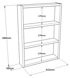 Етажерка 60x43,2 см бор атлантик