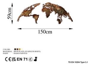 Декорация за стена 2 бр. 150x59 планета метал