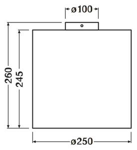 Ledvance - Плафон DECOR CARDBOARD 1xE27/15W/230V Ø 25 см