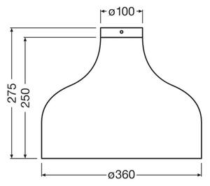 Ledvance - Плафон DECOR CARDBOARD 1xE27/15W/230V Ø 36 см