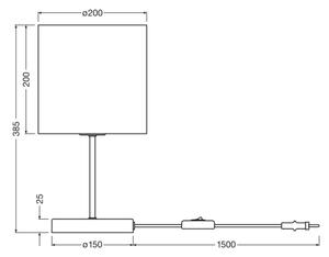 Ledvance - Настолна лампа DECOR CARDBOARD 1xE27/15W/230V Ø 20 см