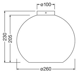 Ledvance - Плафон DECOR CARDBOARD 1xE27/15W/230V Ø 26 см