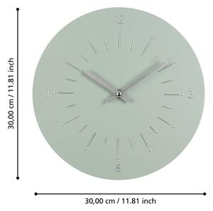 Eglo 425511 - Стенен часовник TAKAHAGI 1xAA Ø 30 см зелен