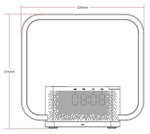 Immax 08994L - LED Димируема настолна лампа с будилник и зареждане 18W/230V бял