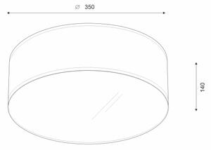 Brilagi - LED Плафониера SIRIJA LED/12W/230V Ø 35 см бежов