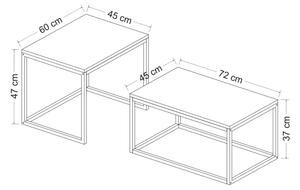 К-кт 2x Масичка за кафе LEKA черен