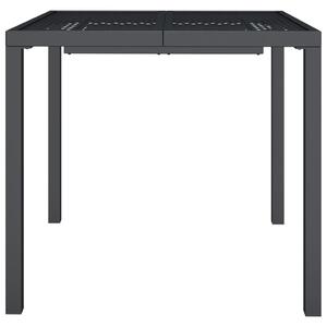 VidaXL Градинска маса антрацит 80x80x72 cм стомана