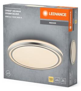 Ledvance - LED Плафониера ORBIS HELMAN LED/16W/230V Ø 29,5 см сребрист