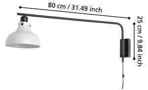 Eglo 43843 - Аплик MATLOCK 1xE27/40W/230V