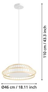 Eglo 900842 - LED RGBW Димируем пендел YUKU-Z LED/22W/230V